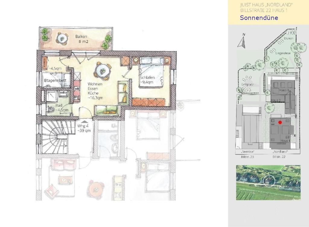 Ferienwohnung Sonnenduene Insel Juist Luaran gambar